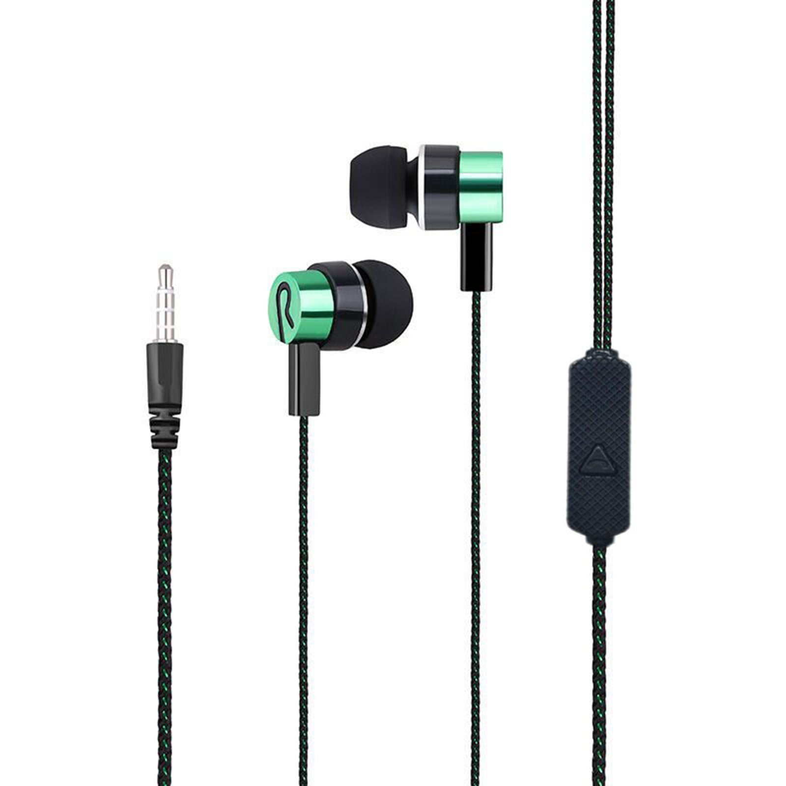 Lizheee Earbuds Long Cord Length for Laptop With Microphone Headphones HiFi Stereo Noise