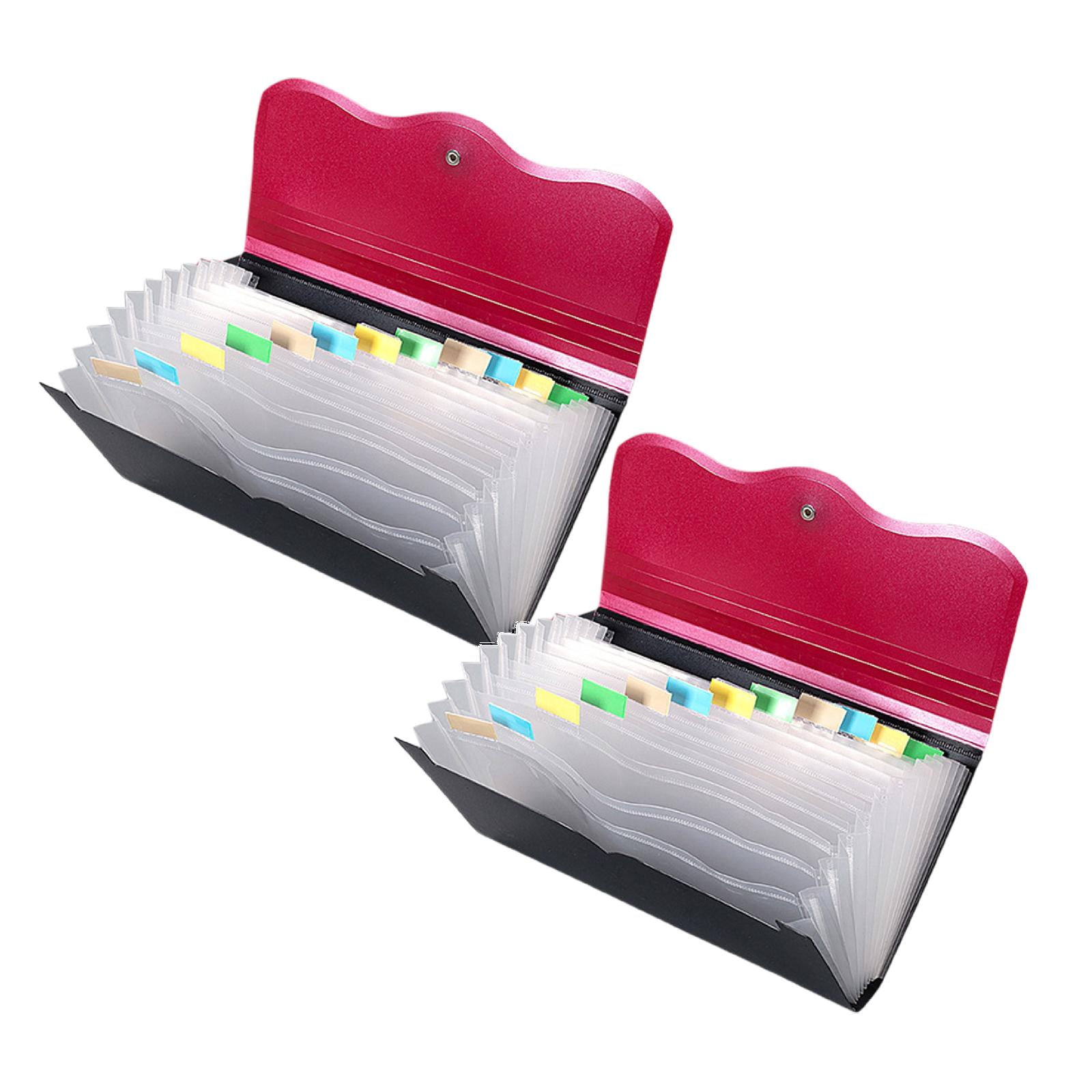 Lizheee Expandable Receipt Folder B5 Accordion Folder Document