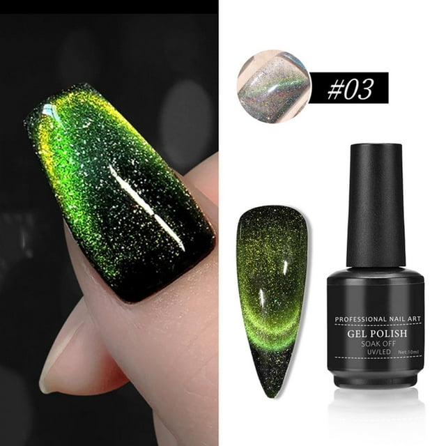 Lizheee Glitter Eye Makeup Pick Stone Nail Strengthening Polish Base