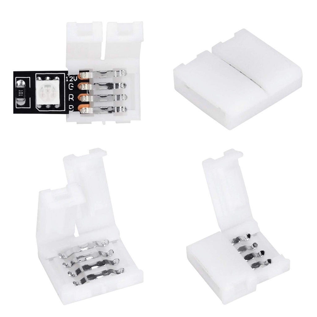 Lizheee LED Light Strip Connectors Set For SMD 5050 Multicolor LED