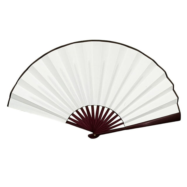 Lizheee Large Folding Fan 10 Inch Fabric Hand Fans With Chinese