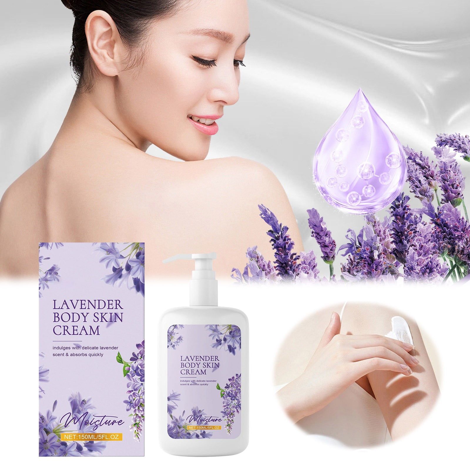 Lizheee Lavender Moisturizing Body Lotion Hydrating Moisturizing Body ...