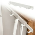 Lizheee Linen Closet Shelf Organizer Creative Adjustable Hook 4 Hooks