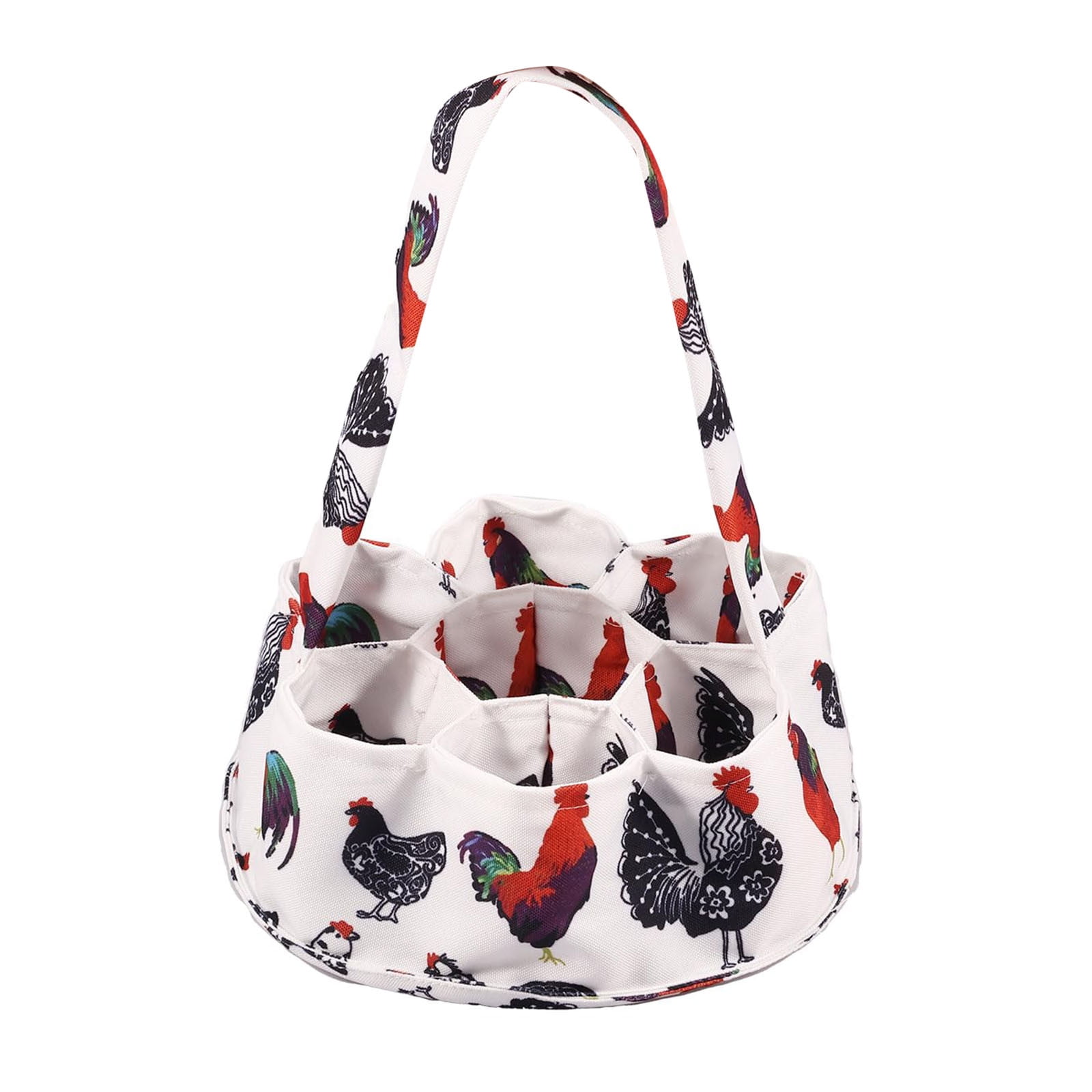 Lizheee Mini Fabric Egg Bags Canvas Egg With 7 Pouches Portable Egg Boy