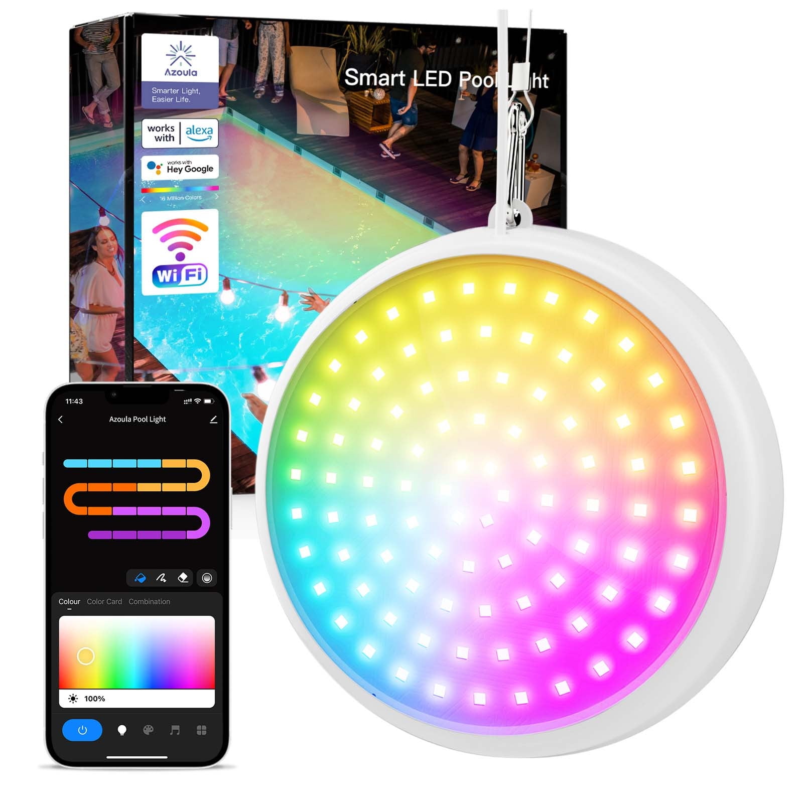 Lizheee Projector for Room Wall Pool Lights For Above Ground Pools Work