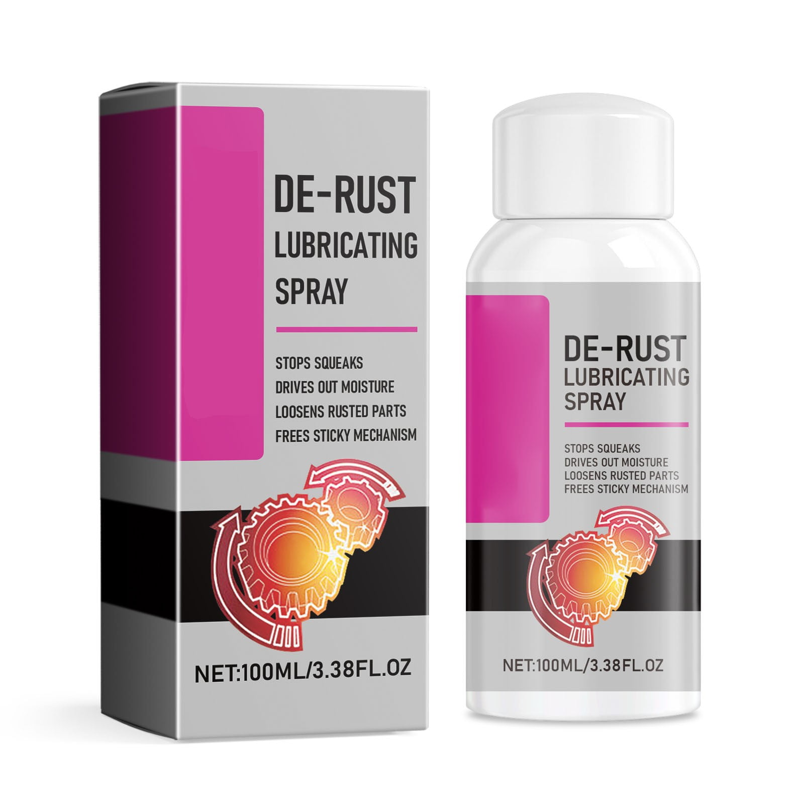 Lizheee Remover Metal Oil Lubricant Cleaner 100ml Bio Clean Hard Water