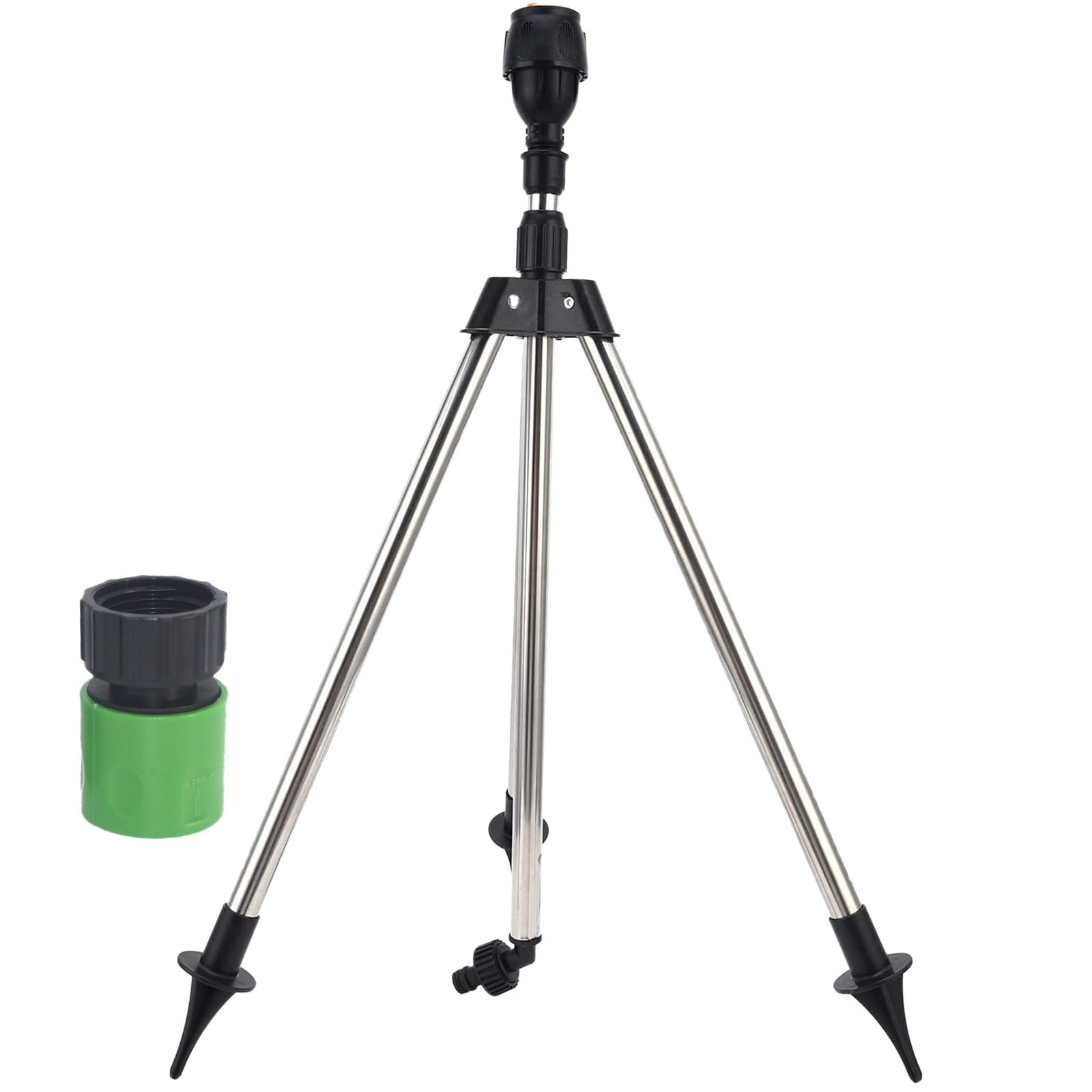 Lizheee Rotating Tripod Sprinkler 360 Automatic Rotating Irrigation