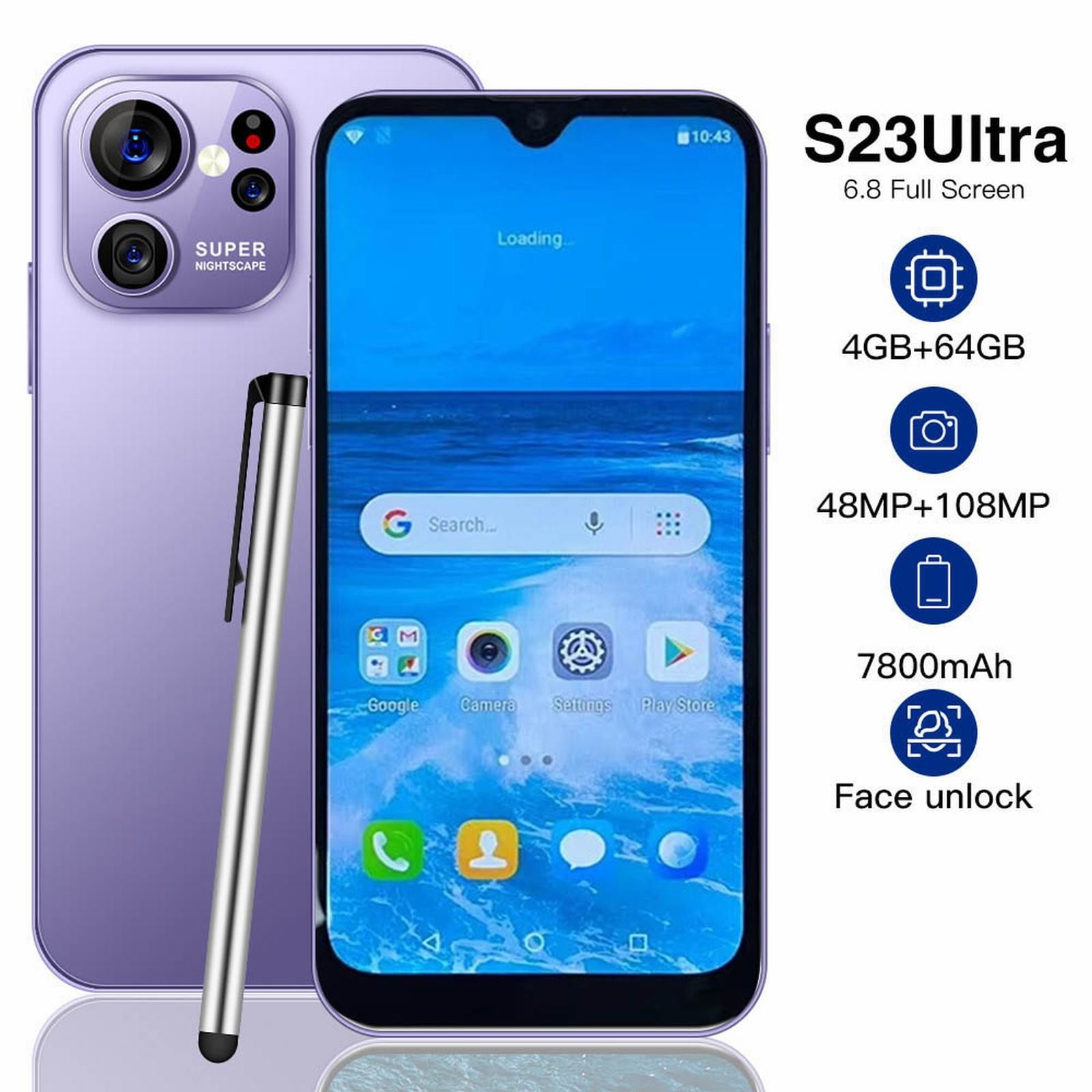 Lizheee S23Ultra 6.8 Inch Full Screen Android Smartphone 4GRAM+64GROM