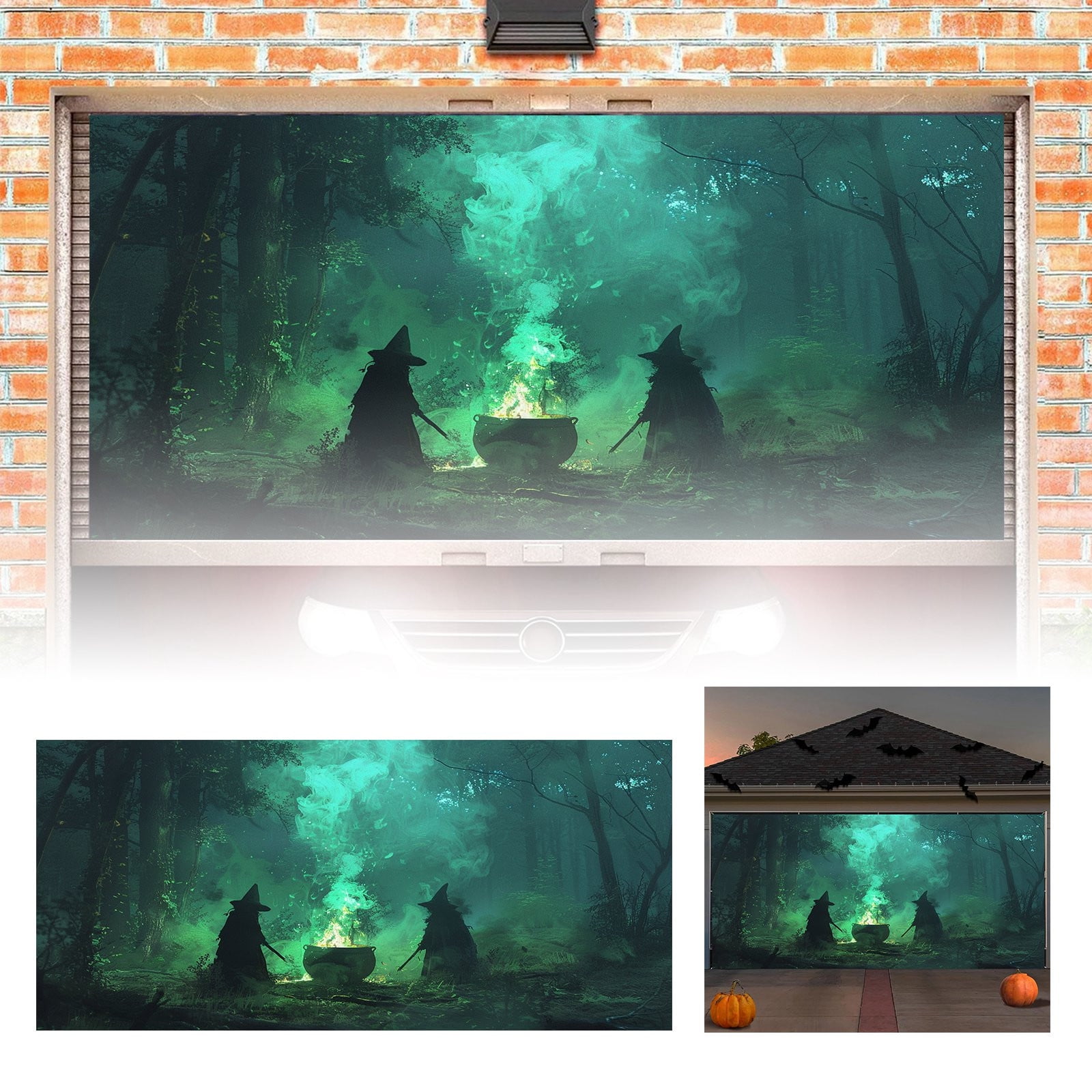 Lizheee Transform Your Garage Into A Terrifying Dungeon Outdoor Banner