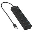 Lizheee USB Hub 3.0 High Speed 4/7 Port Hub Splitter With ON/OFF Power ...