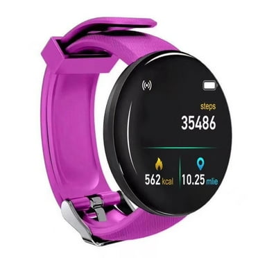 Lizheee Unisex Digital Ring Watch D18S BT4.0 Smart Watch Sleep Fitness Waterproof Watch, 1.44 Inch Upgraded Screen