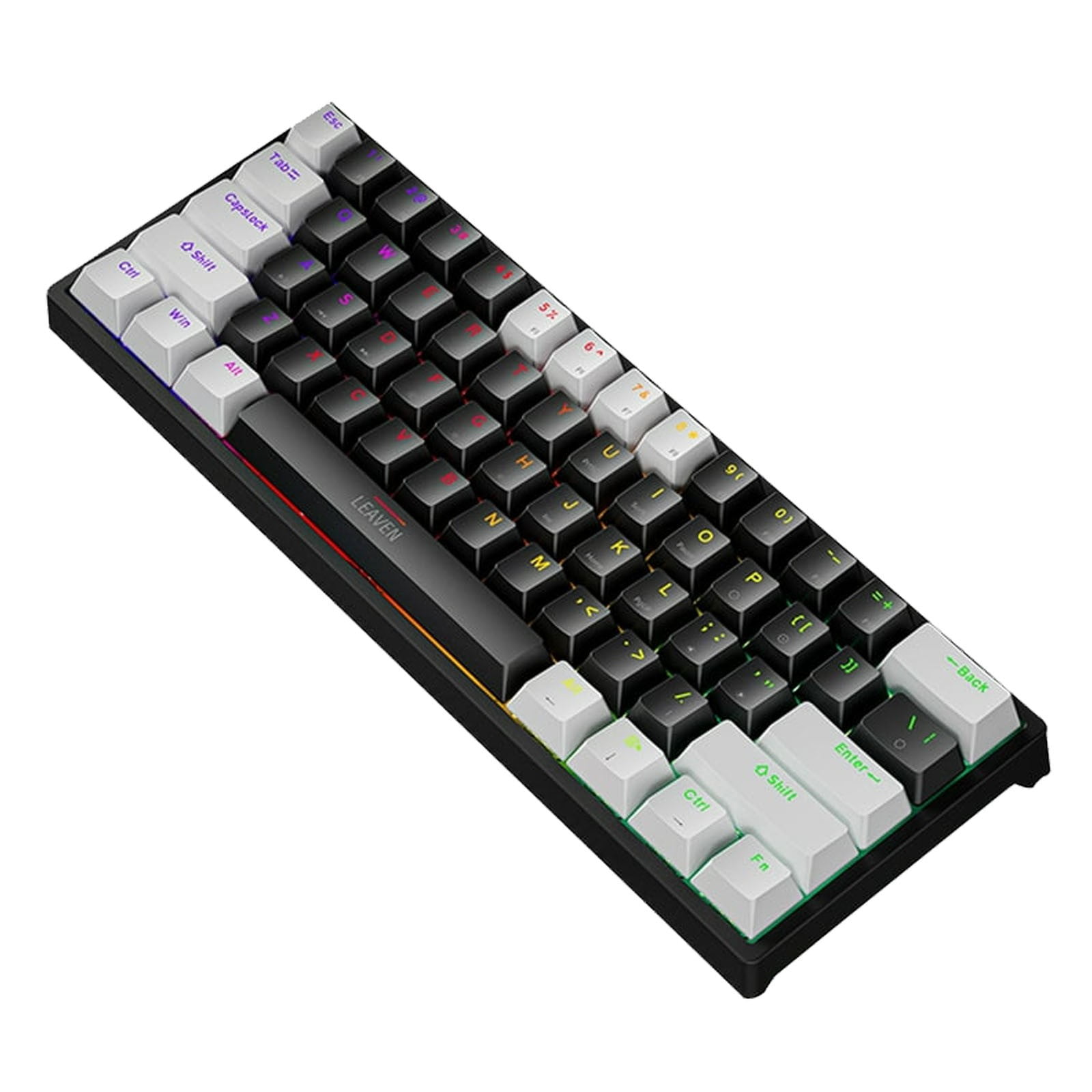 Lizheee Wired Mechanical Keyboard TYPE C Hot Swapable RGB Luminous Blue