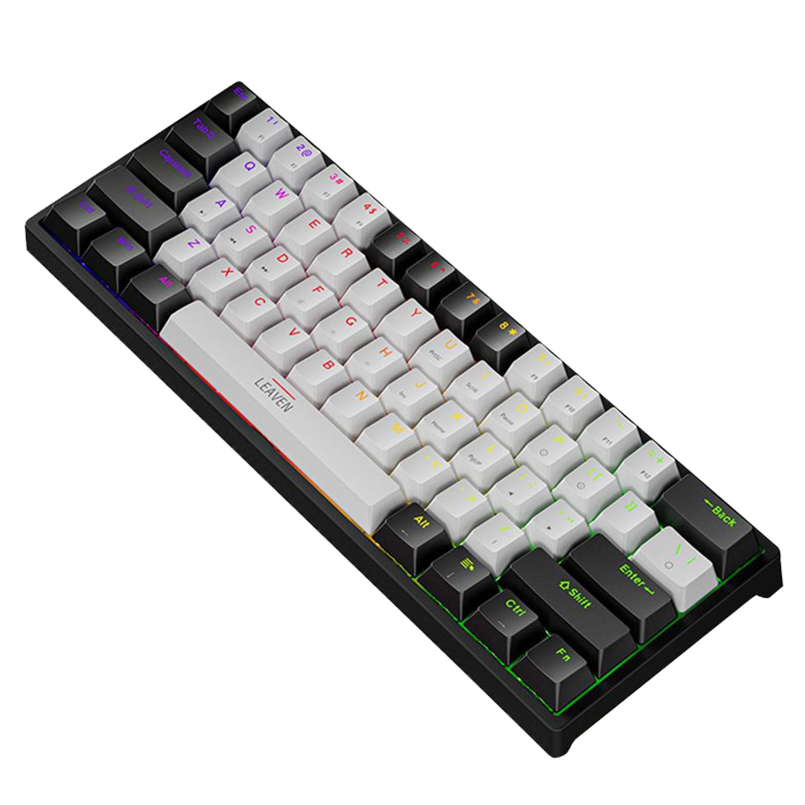 Lizheee Wired Mechanical Keyboard TYPE C Hot Swapable RGB Luminous Blue