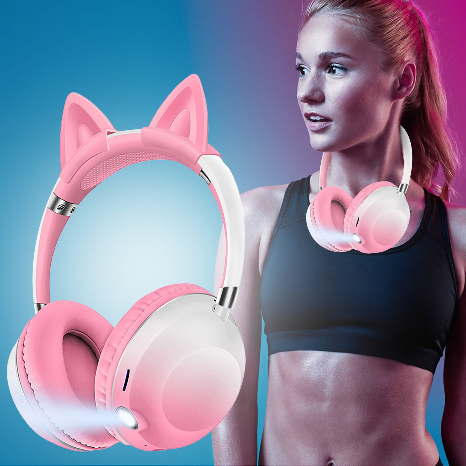 Lizheee Wireless Earbuds with Volume Control Wireless Kids Headphones