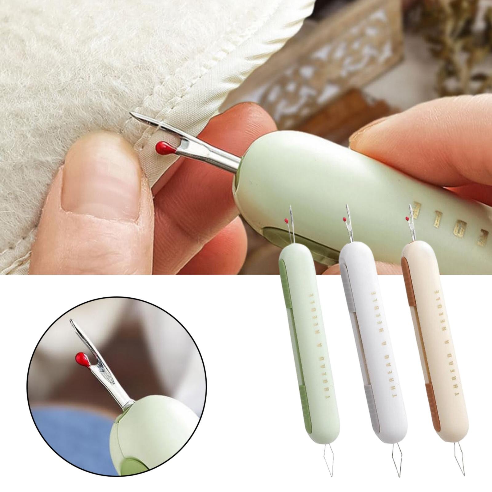 Lizhowu Needle and Thread Kit Clearance 2 In 1 Needle Threader Seam ...