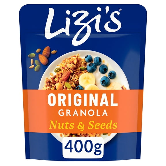 Lizi's Original Granola Nuts and Seeds 400g, Imported from Britain
