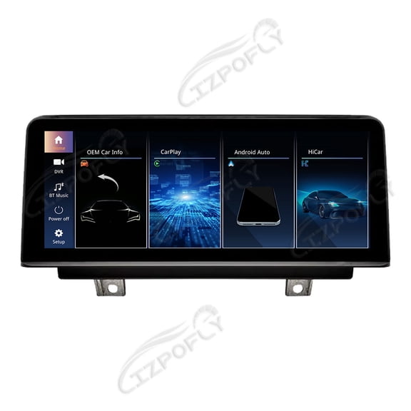 Lizpofly 10.25 Inch Ultra-Narrow Touchscreen with,For BMW 1 2 3 4 Series 2012-2015,LINUX Multimedia Car Radio Receiver Compatible ,Wireless CarPlay,Android Auto.