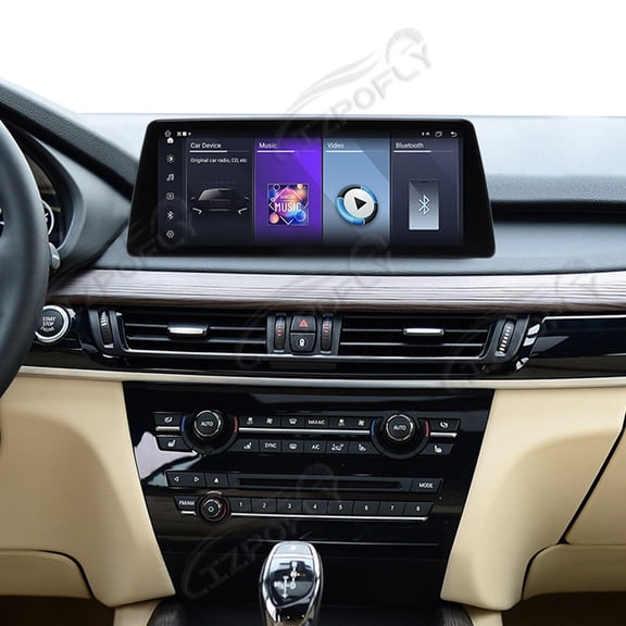 Lizpofly 10.25 Inch Ultra-Narrow Touchscreen with,For BMW X5/X6 2014-2016 NBT,LINUX Multimedia Car Radio Receiver Compatible ,Wireless CarPlay,Android Auto.