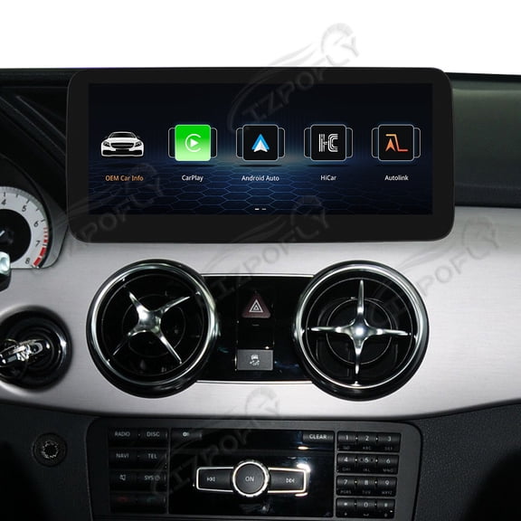 Lizpofly 10.25 Inch Ultra-Narrow Touchscreen with,For Mercedes Benz GLK 2013-2015,LINUX Multimedia Car Radio Receiver Compatible ,Wireless CarPlay,Android Auto.