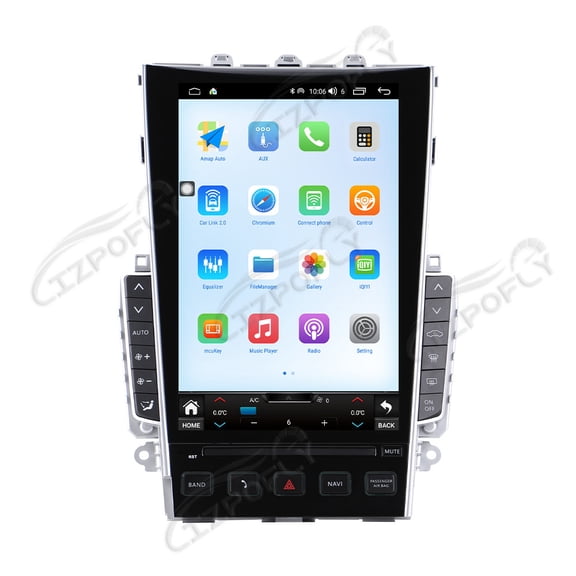 Lizpofly 12.1 inch Android 15 Car Radio Stereo For Infiniti Q50L 2013-2019 Tesla Automotive Multimedia Carplay ouch Screen GPS Player