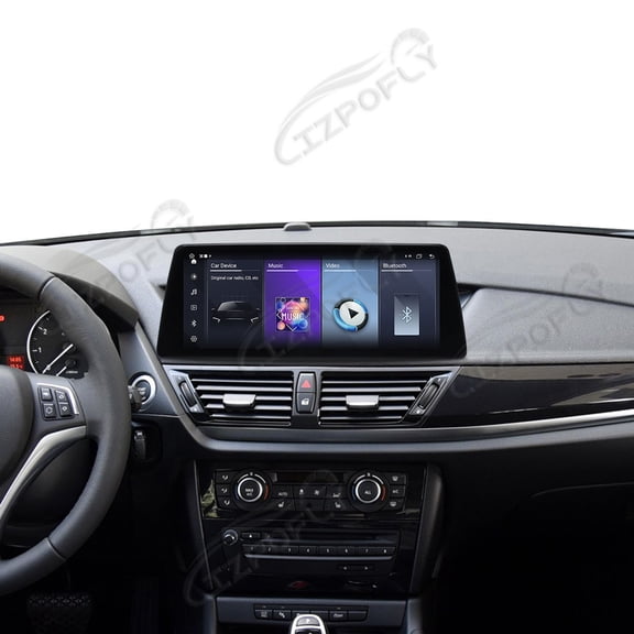 Lizpofly 12.3 Inch Ultra-Narrow Touchscreen with,For BMW X1 2012-2015 CIC,LINUX Multimedia Car Radio Receiver Compatible ,Wireless CarPlay,Android Auto.