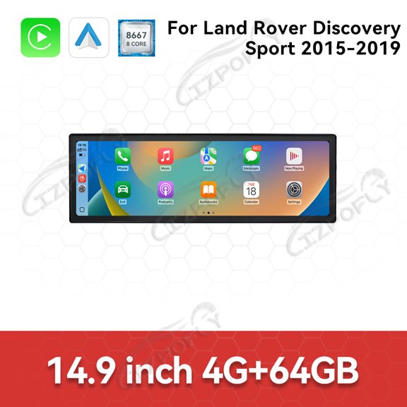 Lizpofly 14.9 inch Android Car Radio For Land Rover Discovery Sport 2015-2019 Car Multimedia Video Player Car GPS Navigation Carplay Stereo DSP