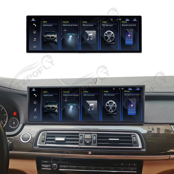 Lizpofly 14.9 inch Android Car Radio Linux CarPlay Multimedia Screen For BMW 7 Series F01/F02/F04 2009-2015 Car Autoradio Audio Stereo GPS Navi Video Player Head Unit