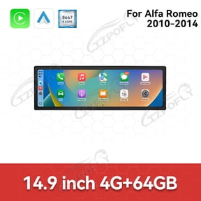 Lizpofly 14.9 inch Android Double Din Car Stereo Radio For Alfa Romeo 2010-2014 Car Multimedia Video Player GPS Navigation Carplay Head Unit Touch Screen