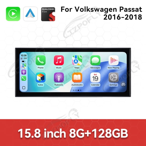 Lizpofly 15.8 inch Android Car Radio For Volkswagen Passat 2016-2018 Car Multimedia Video Player GPS Navigation Carplay Head Unit Touch Screen