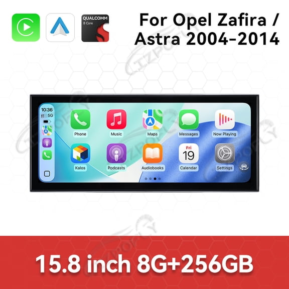 Lizpofly 15.8 inch Android Double Din Car Radio For Opel Zafira/Astra 2004-2014 Car Multimedia Video Player GPS Navigation Carplay Head Unit Touch Screen