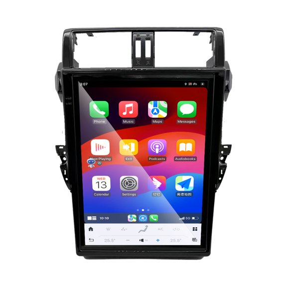 Lizpofly 15 inch CarRadio For Toyota Prado 2014-2017 Car GPS Navigation with CarPlay, Android Auto HD Touchscreen Multimedia Information System