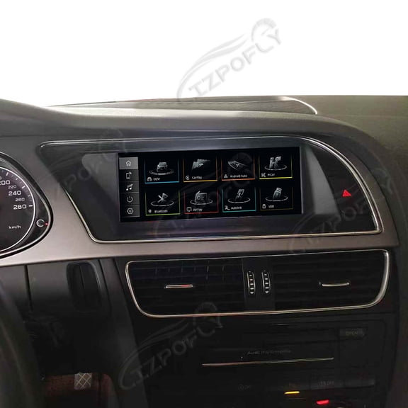 Lizpofly 8.8 Inch Ultra-Narrow Touchscreen with,For Audi A4L 2013-2016 High configuration,LINUX Multimedia Car Radio Receiver Compatible ,Wireless CarPlay,Android Auto.