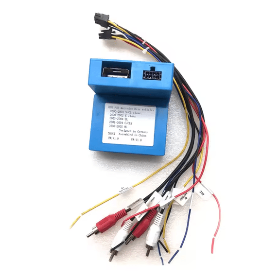 Lizpofly D2B Digital Data Bus Fiber Optic Car Radio Decoder Amplifier Adapter for Mercedes-Benz ML, GL, RE, CLS, SLK, Porsche, BMW, and Audi
