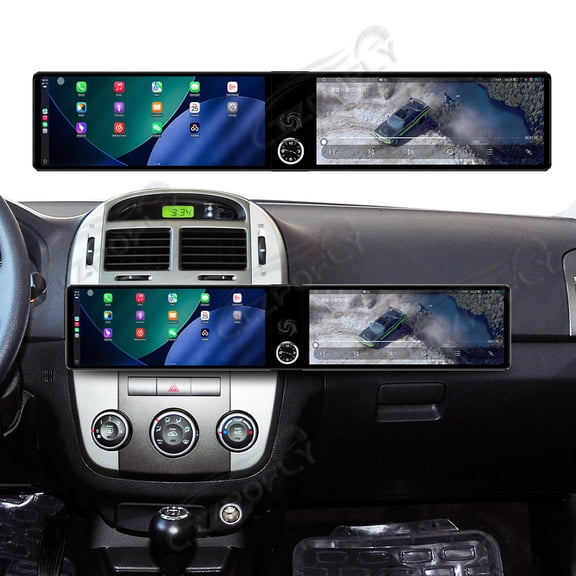 Lizpofly Dual 12.3 inch Screen Car Radio For KIA Cerato 2006-2012 Android GPS Navigation Multimedia Video Player Stereo Receiver Head Unit
