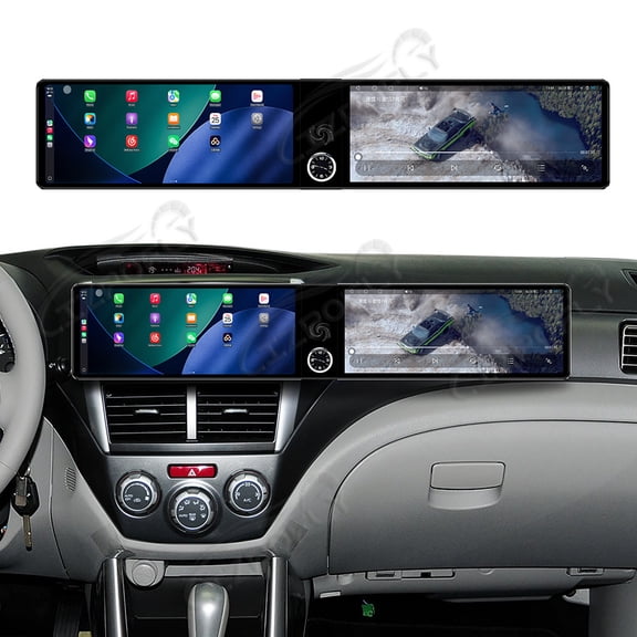 Lizpofly Dual 12.3 inch Screen Car Radio For Subaru Forester 2008-2012 Android GPS Navigation Multimedia Video Player Stereo Receiver Head Unit
