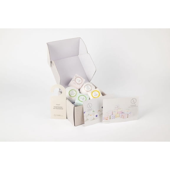 Bath Bombs & Shower Steamers Gift Set, 5-Piece Natural Aromatherapy Spa Gift Box with Essential Oils, Handmade Bath Bombs and Shower Steamers for Women & Men