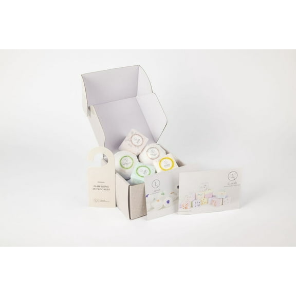 Lizush - Bath Bombs and Shower Steamers Gift Set, Relaxing Natural Bath Gift Box