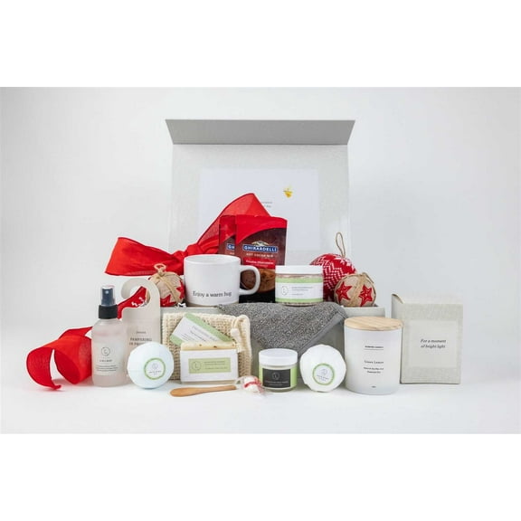 Lizush - Christmas Gift Basket, Christmas Gift Set Box