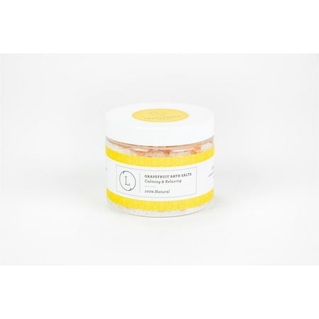 Lizush - Grapefruit Natural Bath Salt Soak with Dead Sea, Epsom and Himalayan Salts - 9oz Jar