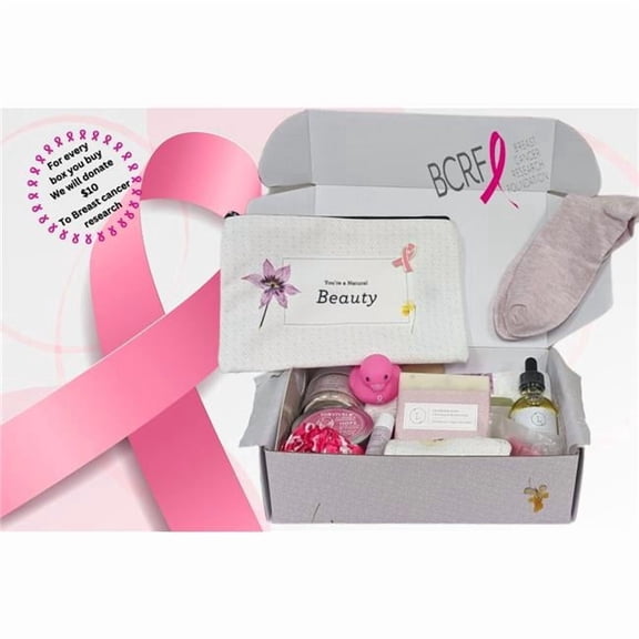 Lizush LZSH-3701154122020 Breast Cancer Awareness Gift Box - Hope for A Warrior & A Survivor - Support Care Pamper Package - All Natural