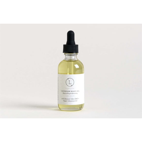 Lizush - Lavender Body Oil, Natural Moisturizing Body Oil