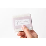 Lavender Natural Handmade Vegan Bar Soap, 2 Count   Cold Process Soap with Lavender Essential Oil & Buds