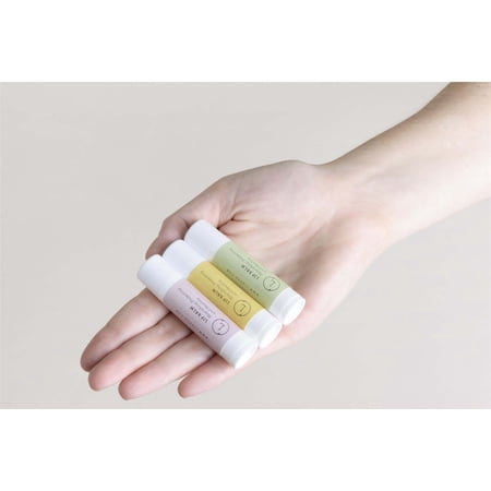 Lizush - Lip Balm, Set of 3 Natural Unscented Lip Balms