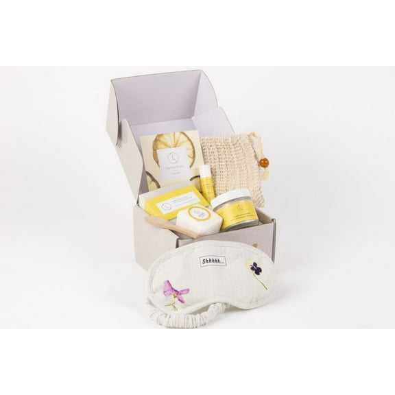 Lizush - Natural Citrus Bath & Body Skincare Set, A Thoughtful & "Thinking of You" Gift