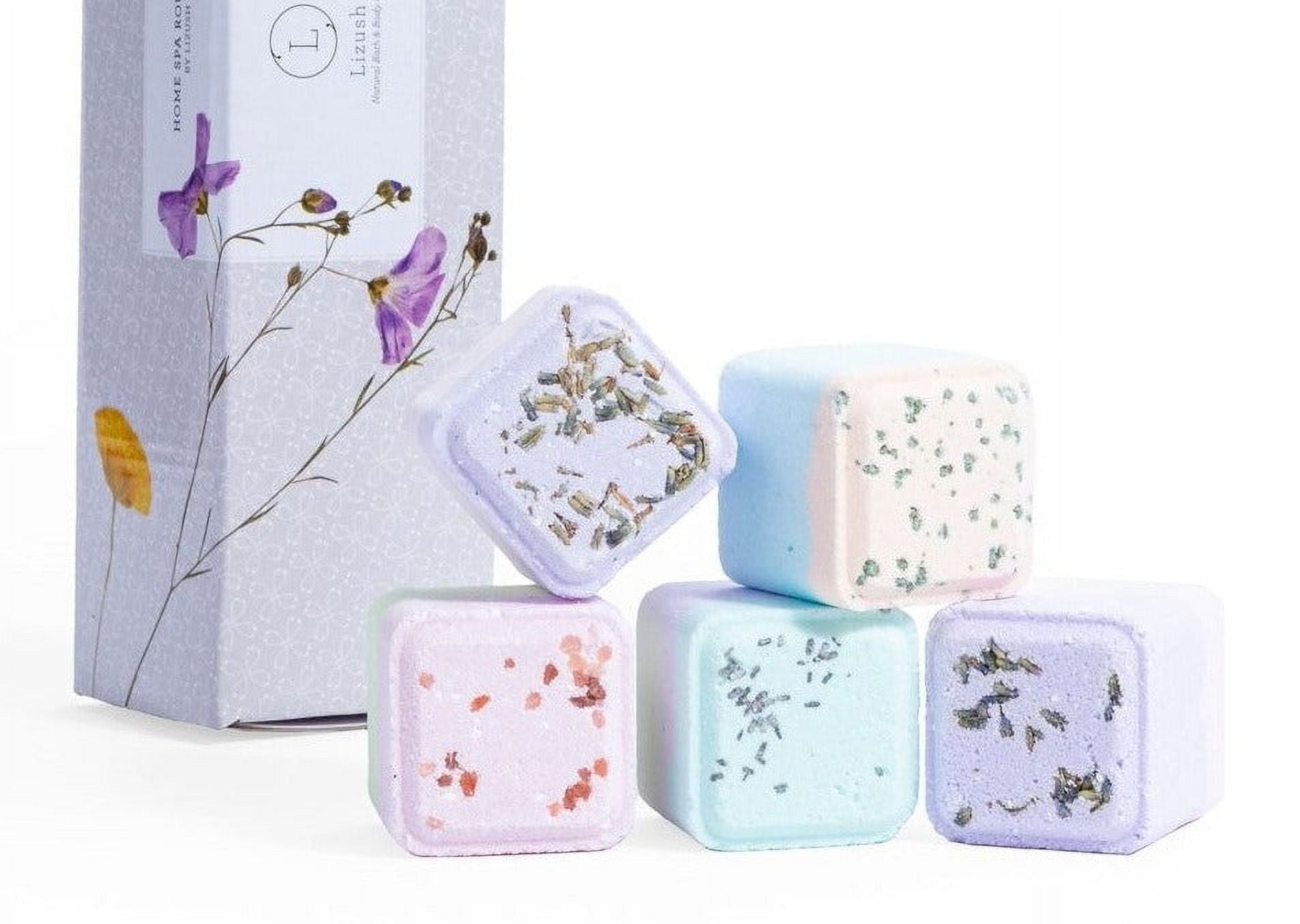 Lizush - Shower Steamers Gift Set - 5 Big Fizzies, Cheer Up Package