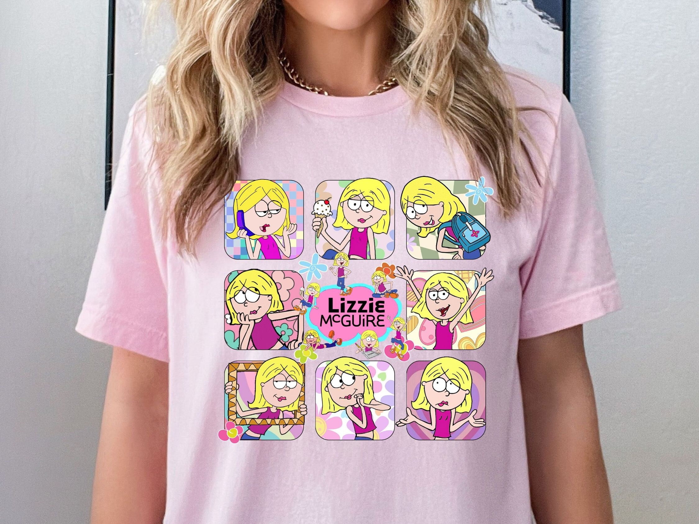 Lizzie McGuire Shirt, Disney Lizzie McGuire Cartoon Shirt, Cartoon