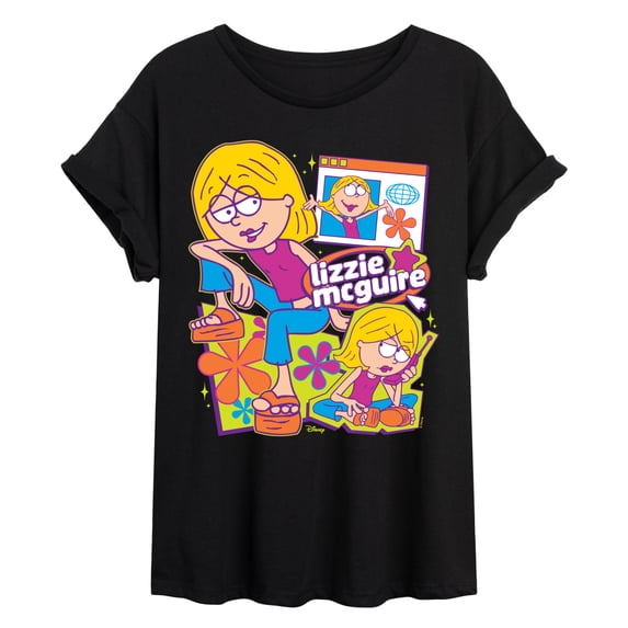 Lizzie McGuire - Y2k - Juniors Oversized Graphic T-Shirt