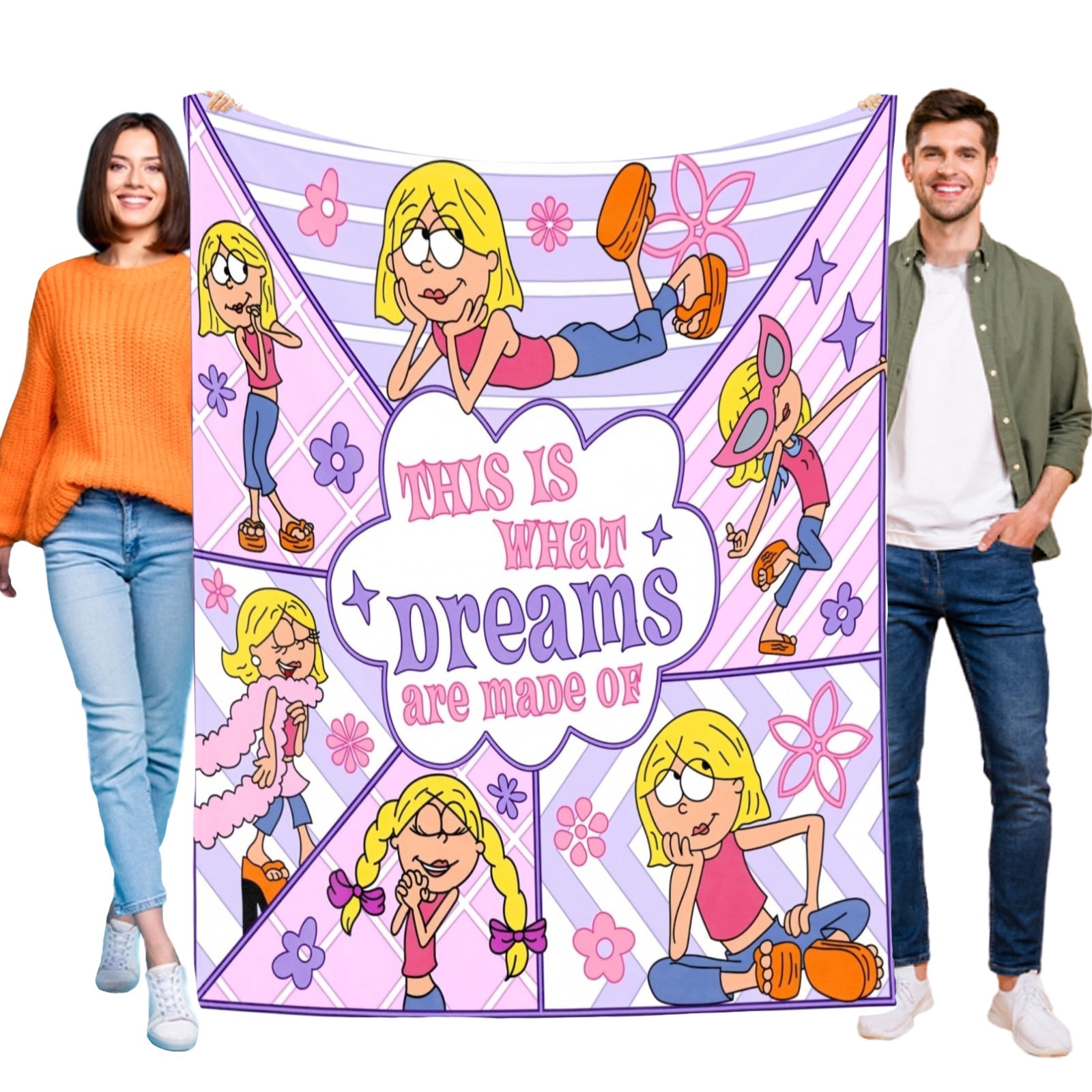 Lizzie Mcguire Banner Throw Blanket Gifts for Fans Lover Girls Boys Women Present Hoodie Him Bed 30"x40"