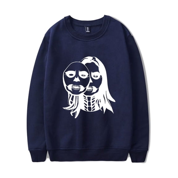 Lizzy McAlpine Merch Sweatshirt Skull Face Crewneck Streetwear Men Women Long Sleeve