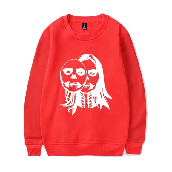 Lizzy McAlpine Merch Sweatshirt Skull Face Crewneck Streetwear Men Women Long Sleeve